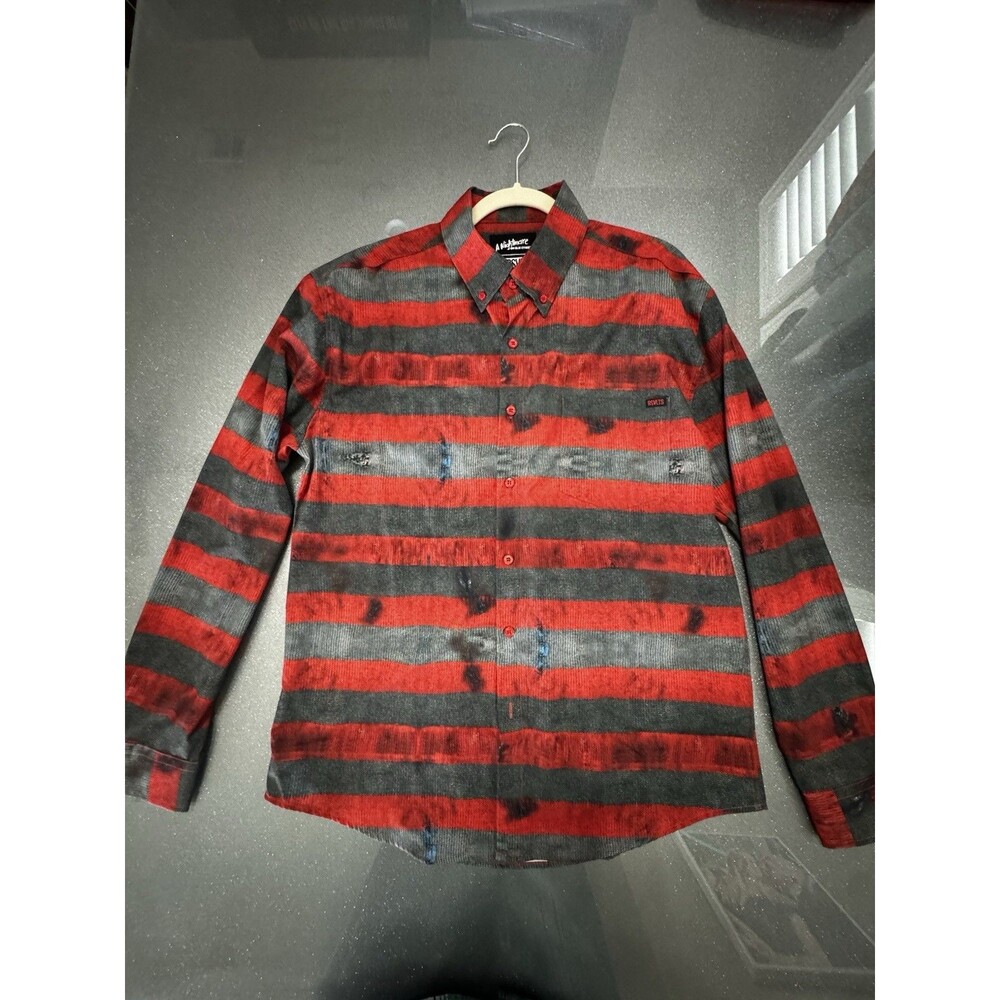 RSVLTS "The Man of Your Dreams" Freddy Krueger Flannel - Large - EUC